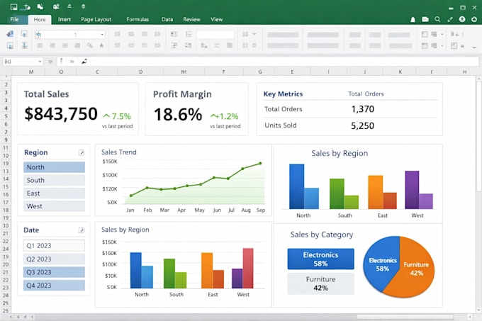 build excel models, analyze data and create dashboards