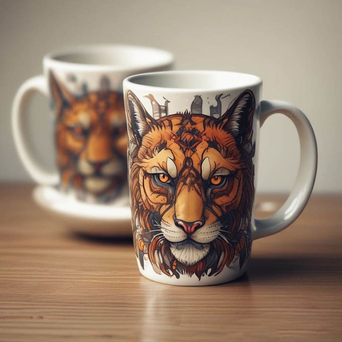 create an logo or design on a mug