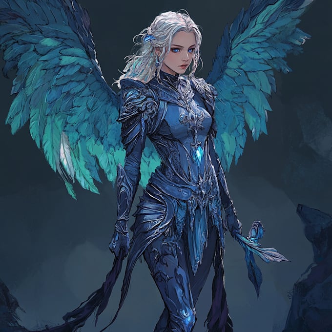 make artwork for fictional fantasy characters