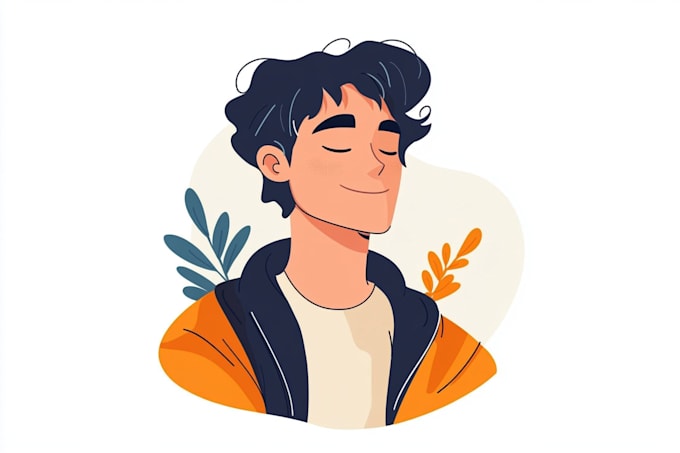 draw flat vector character design