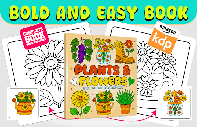 draw bold and easy coloring pages and book cover