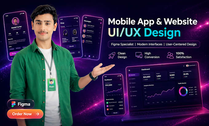 do UI UX design, website or mobile app ui ux design