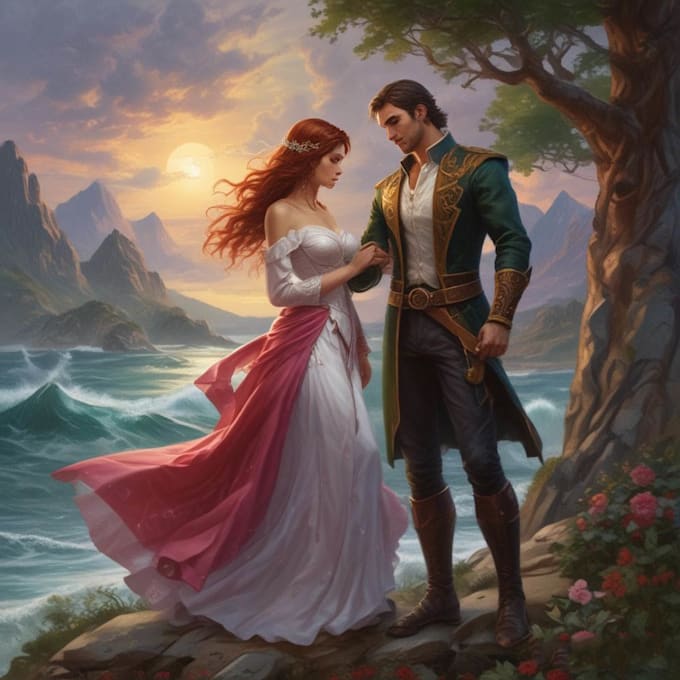 do illustrated romance book cover design