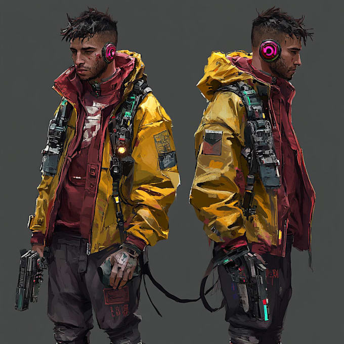 Make a cyberpunk character art by Quanesrke | Fiverr