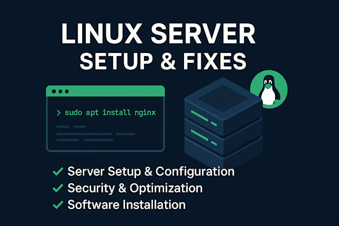 Install, configure or fix your linux server by Udxservices | Fiverr
