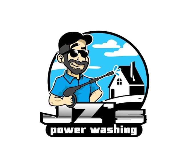 design beautiful pressure washing business logo