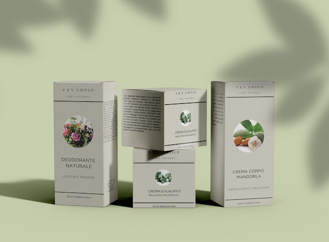 design label for beauty and cosmetics products