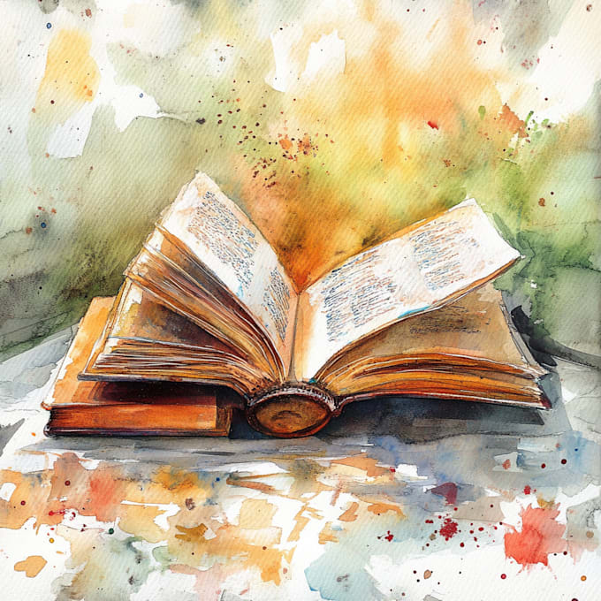 illustrate your book by watercolor