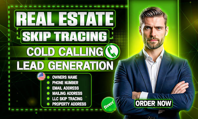do bulk skip tracing and cold calling for real estate leads
