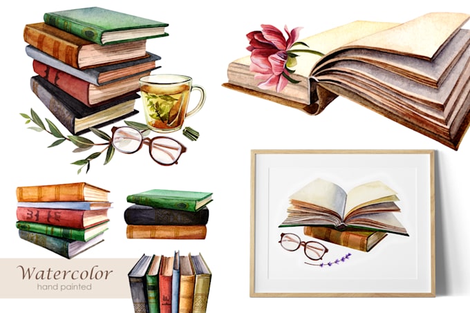 create hand painted watercolor illustrations