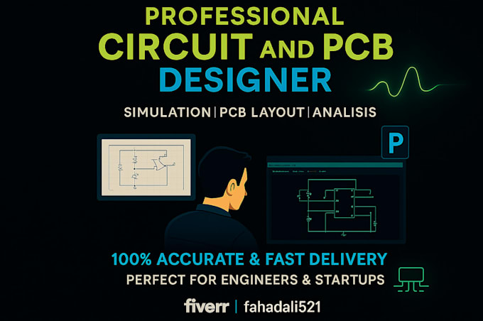 design pcb, circuit on multisim, proteus, pspice