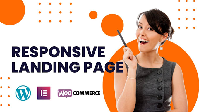 create responsive landing page , wordpress landing using elementor