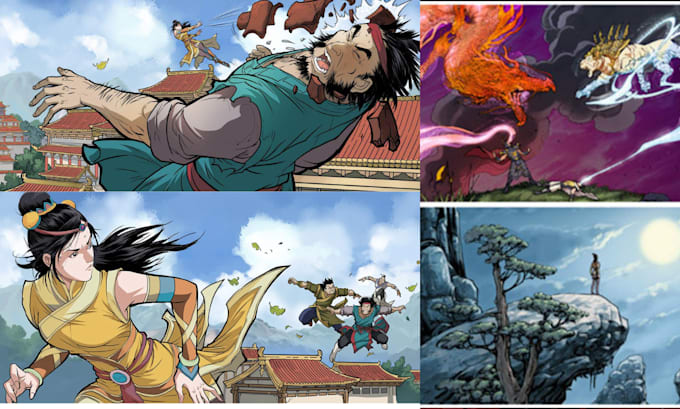 be manga comic book artist for comic book writer, comic book page ,graphic novel