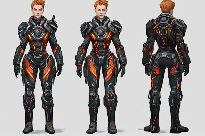 do sci fi character or landscape illustration fantasy art