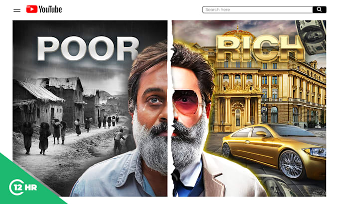 Design attractive youtube thumbnail in less than 12 hrs by Beenarahim ...