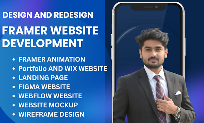 Build framer landing page, framer website design, figma to framer ...