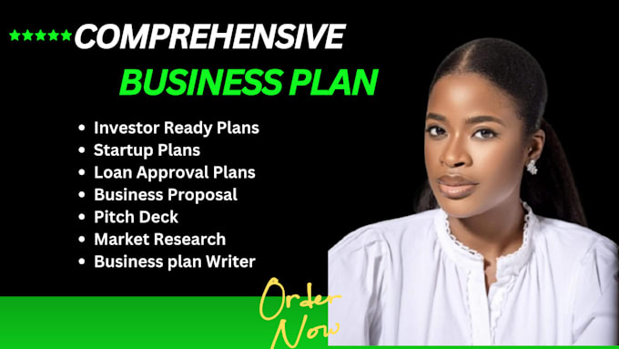 create investor, startup, loan business plan, proposal, pitch deck, writer