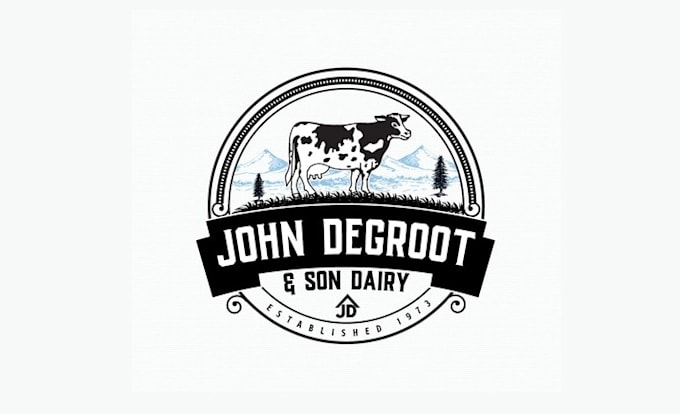 design captivating alive dairy farming logo