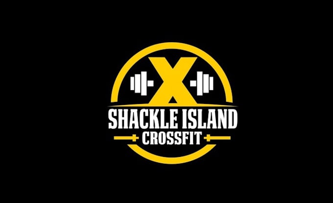 make high resolution fitness weightlifting themed logo