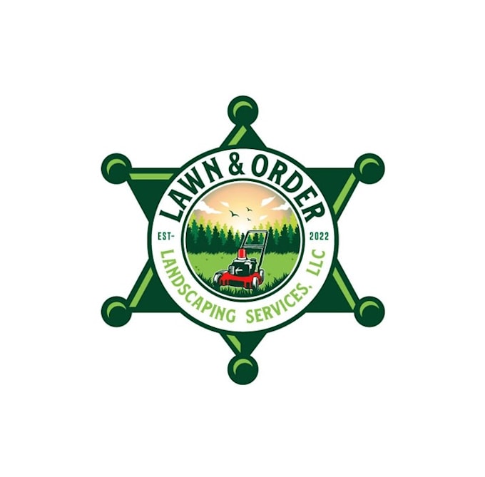 make awesome lawn order landscaping services logo