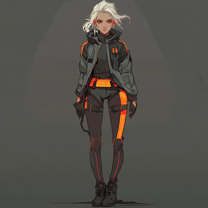 create fantasy, sci fi, character with hyperrealistic style