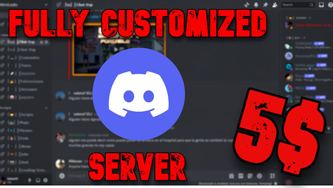 create and moderate a custom discord server