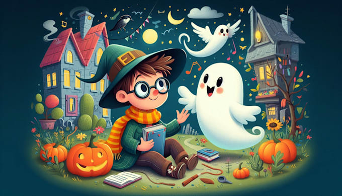 create water colour children book illustrations