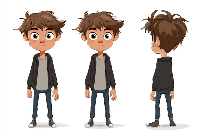 create vector cartoon character design and game