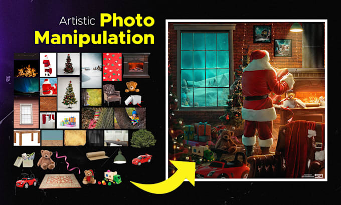 create complex photo manipulations and composition, editing