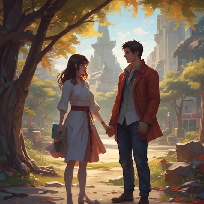 draw your couple character with anime style