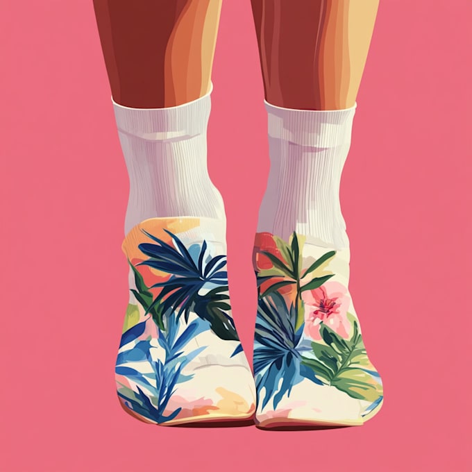 do sublimation all type of unique socks design and patterns