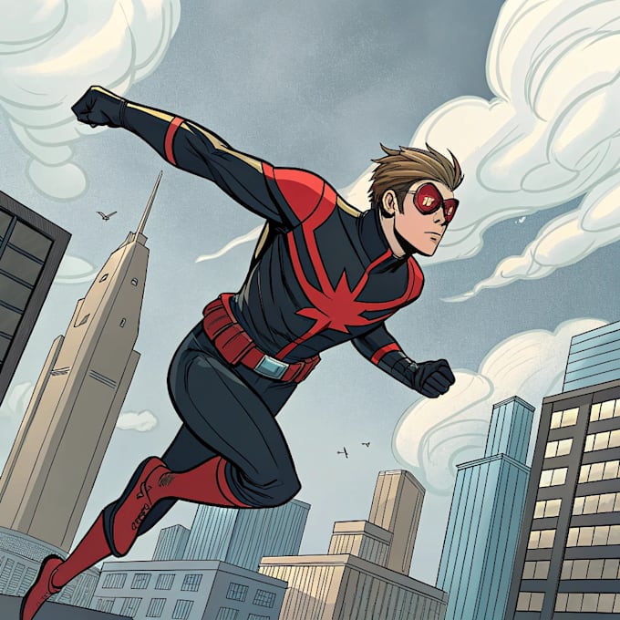 make personalized superhero portrait gift for kids