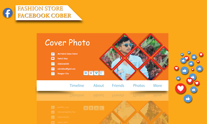 design professional and attractive facebook cover photos