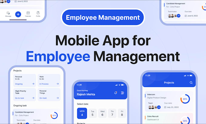 develop custom business task management app, employee payroll and finance app