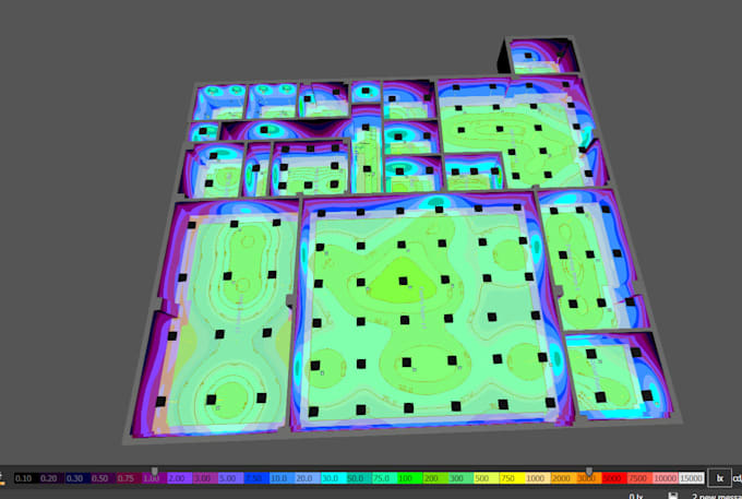 provide dialux evo lighting calculations and reports