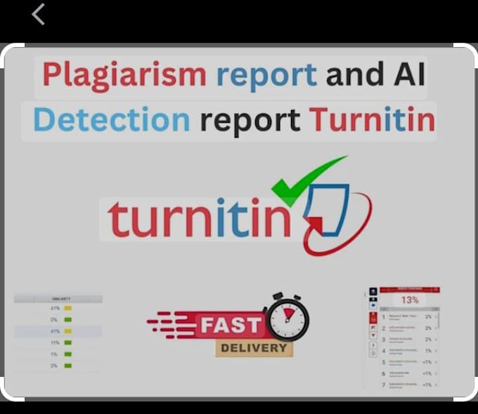 provide urgent plagiarism reports and ai checks for your documents
