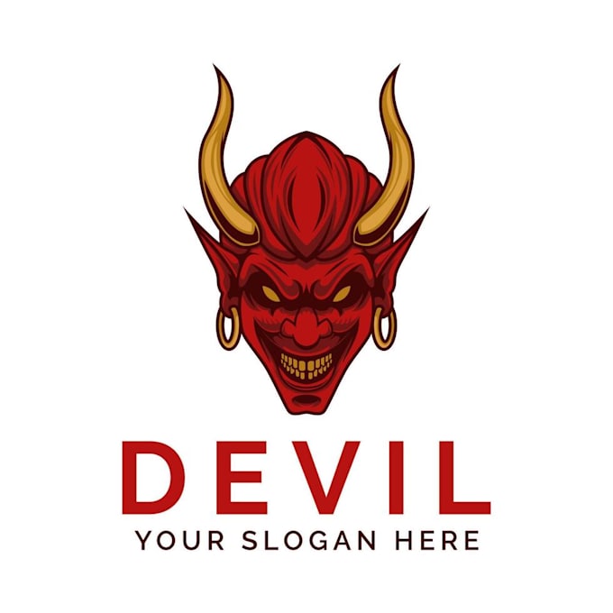 do an exclusive blue devil mascot logo for you in just 1 day