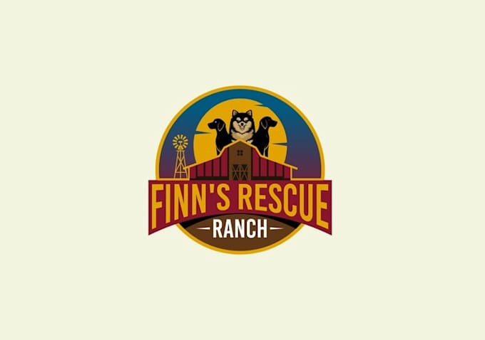 design rescue ranch texas dog logo