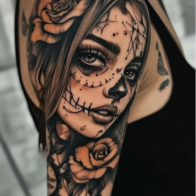 draw a realistic tattoo design for you