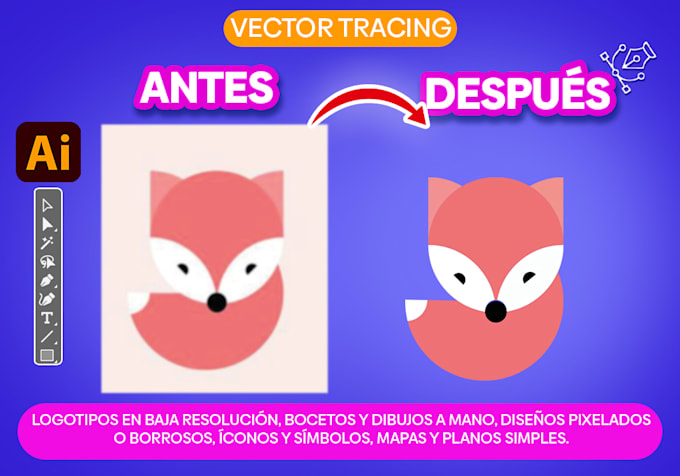 vectorizaré cualquier tipo de imágenes con precisión