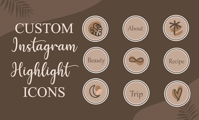 design aesthetic instagram highlight covers and custom icons