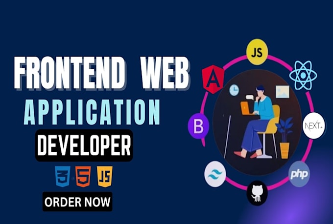 be frontend developer using react js, nextjs, angularjs, html, css, javascript