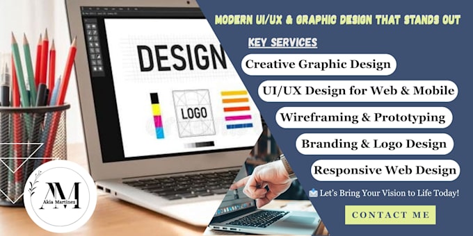 design modern UI UX for web or mobile