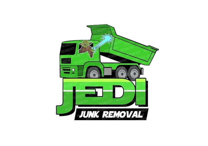 design good looking dump truck junk removal logo