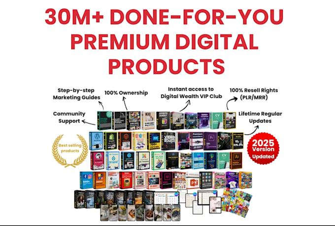 create 30million digital products ready