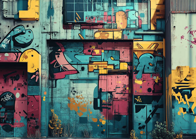 do wall art, mural, doodle, canvas wallpaper