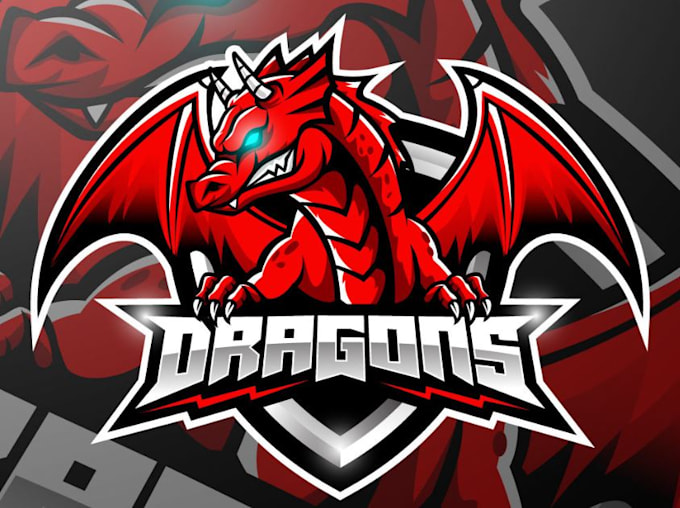 do dragon flame thrower animated logo for you