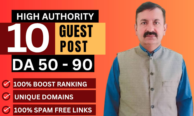 write high da guest post backlinks with SEO quality guest posting service