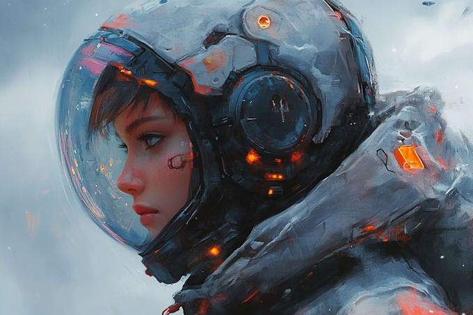 create fantasy, sci fi, character with hyperrealistic style