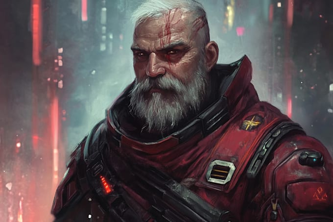 make dnd fantasy sci fi character or environment illustration